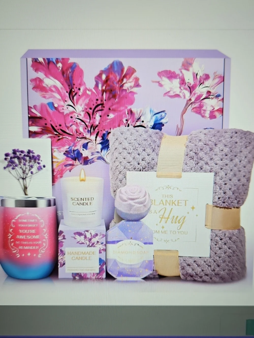 NIB Lavender Bliss Women’s Bath & Body Self Care Relaxing Spa Gift box
